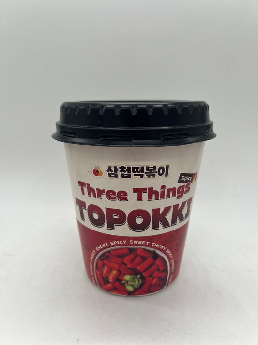 Three Things Spicy Cup Topokki